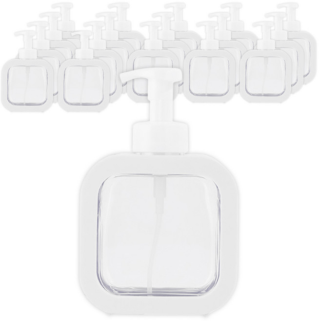 아리코 핸드워시 거품용기 디스펜서 300ml, 화이트, 18개