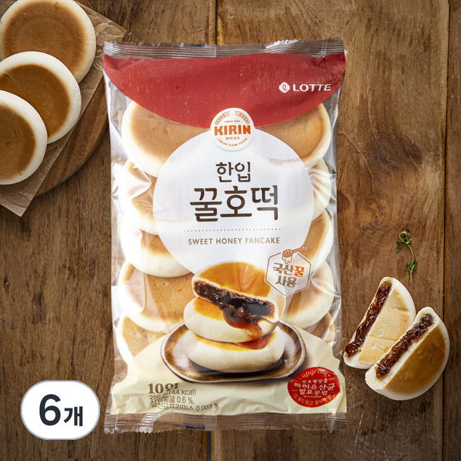 기린 꿀호떡, 250g, 1개입, 6개