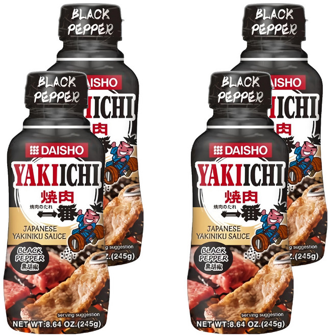 DAISHO 大逸昌 YAKIICHI 黑胡椒烤肉沾醬, 4個, 245g