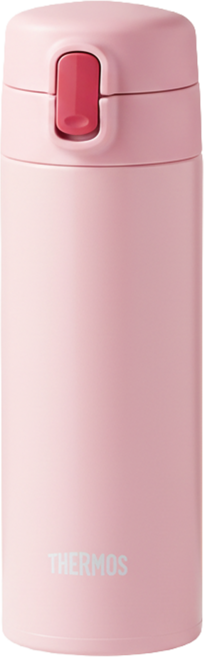 THERMOS 膳魔師 不鏽鋼真空吸管保溫瓶 FJM-350 350ml 粉色, 1個