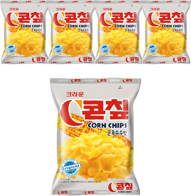 콘칲 C 군옥수수맛, 70g, 5개