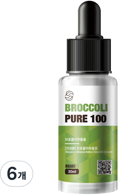 미가비 브로콜리추출물 원액 앰플, 6개, 30ml
