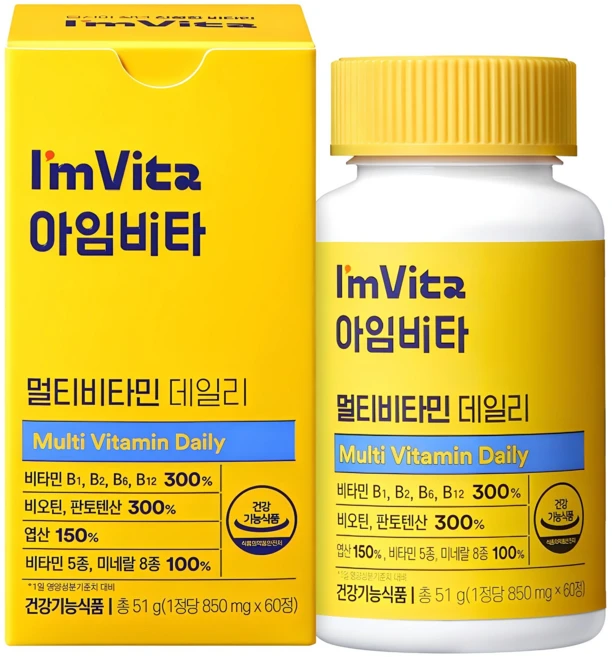 아임비타 멀티비타민 데일리, 60정, 1개 - 쿠팡