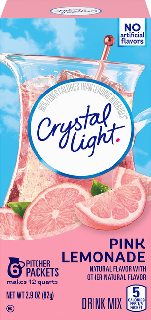 크리스탈라이트 핑크 레몬 에이드분말, 13.7g, 6개입, 1개