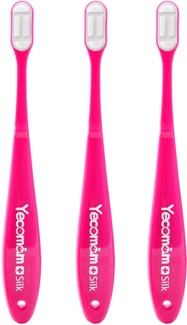 예꼬맘 실크 칫솔 어린이용 2단계, 핑크, 1개입, 3개