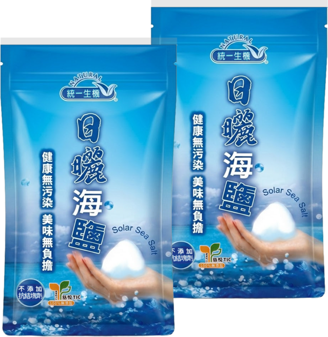 統一生機 海鹽, 450g, 2包