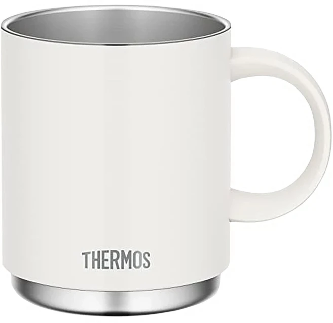 THERMOS 膳魔師 真空斷熱馬克杯 JDS-450 450ml 不鏽鋼 保溫杯, 白色, 1個