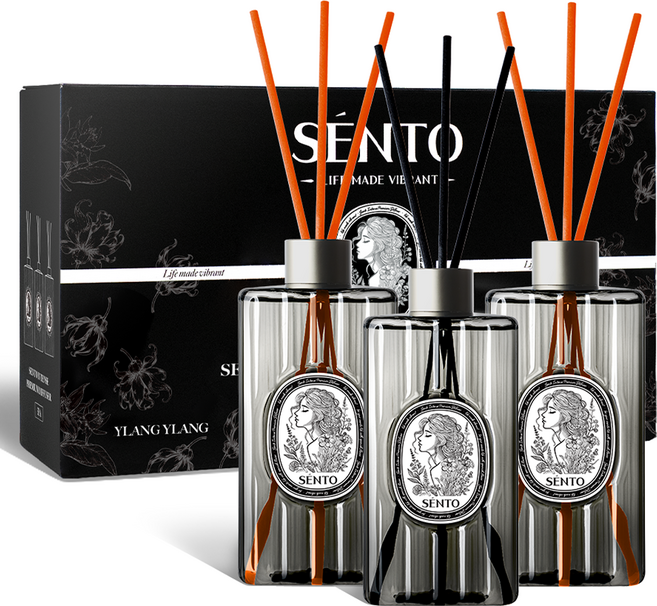 센토 인텐스 프리미엄 대용량 디퓨저선물세트, 1세트, 일랑일랑