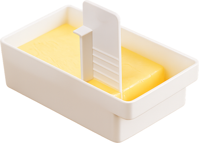 인글로우 다용도 치즈 버터 커팅 보관 용기, 1개