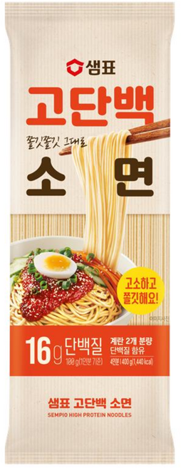 샘표 고단백 소면, 1개, 400g