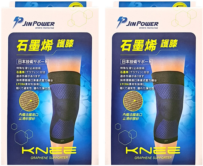JIN POWER 勁鋒 石墨烯護膝 JP01, 2入