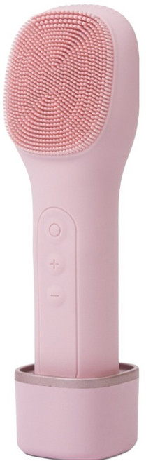 밀레스 온열 진동클렌저 딥클렌징 실리콘 브러쉬 전동세안기, UK103, 핑크