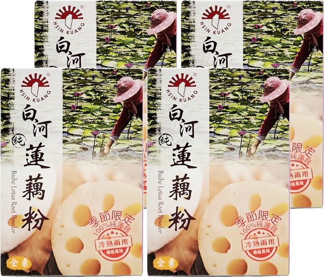 新光洋菜 白河蓮藕粉, 20g, 4盒
