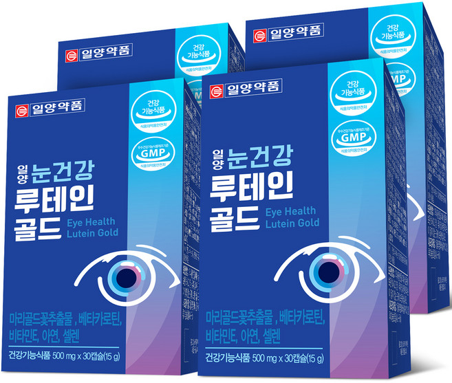일양약품 눈건강 루테인 골드, 30정, 15g, 4개