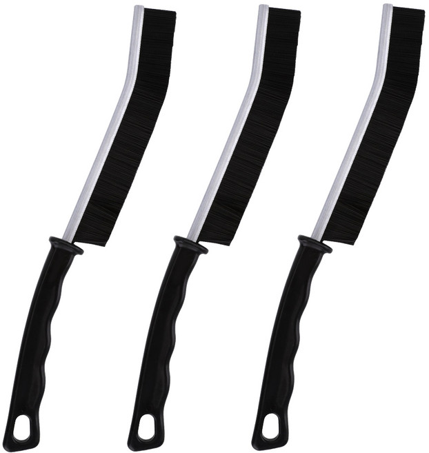 코멧 홈 슬림 다용도 틈새 청소솔, 블랙, 3개