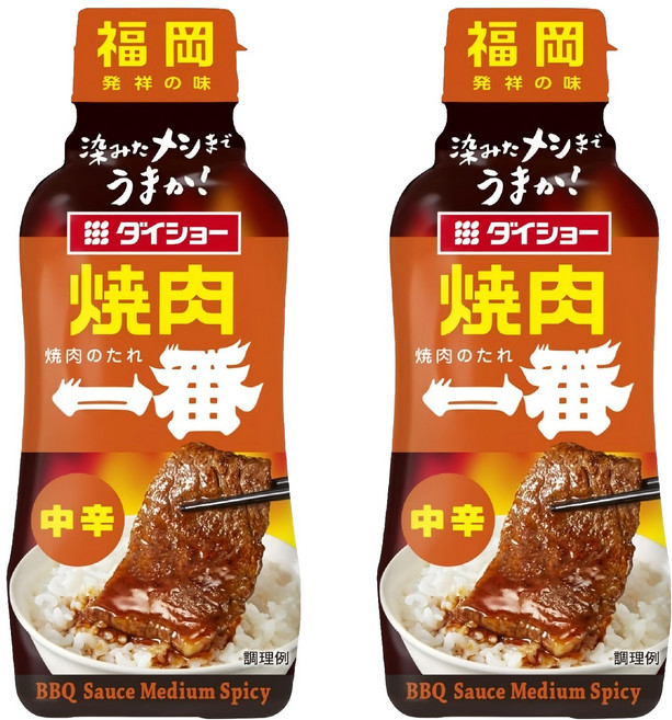 DAISHO 大逸昌 燒肉一番 辣味烤肉用醬, 2個, 235g