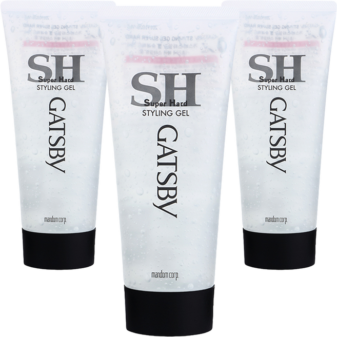 갸스비 수퍼하드 스타일링 헤어젤, 200g, 3개