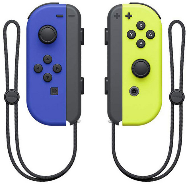 Nintendo 任天堂 SWITCH Joy-Con 左右手控制器, 藍色 + 螢光黃, 1組