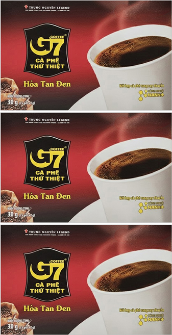 G7 純黑咖啡, 2g, 15包, 3盒