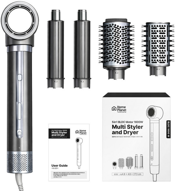 홈플래닛 BLDC 헤어 드라이기 5in1 멀티 스타일링 세트 1600W, CT-302