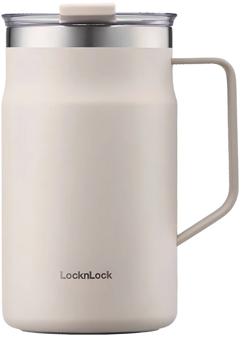 락앤락 메트로 머그 텀블러, 올드타운아이보리, 600ml, 1개 - 쿠팡