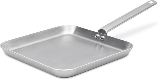 벨라쿠진 인덕션 통3중 스텐 그리들 사각 프라이팬, 29cm, 1개