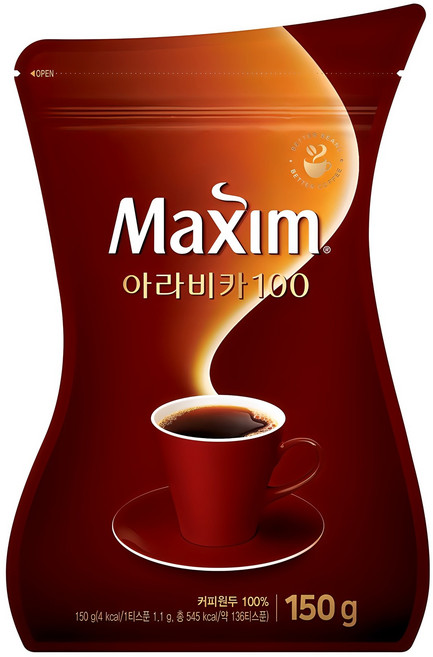맥심 아라비카 100 원두 커피믹스, 150g, 1개입, 1개