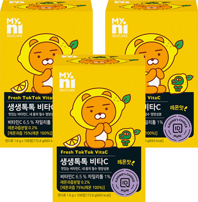 마이니 생생톡톡 비타C, 108정, 3개