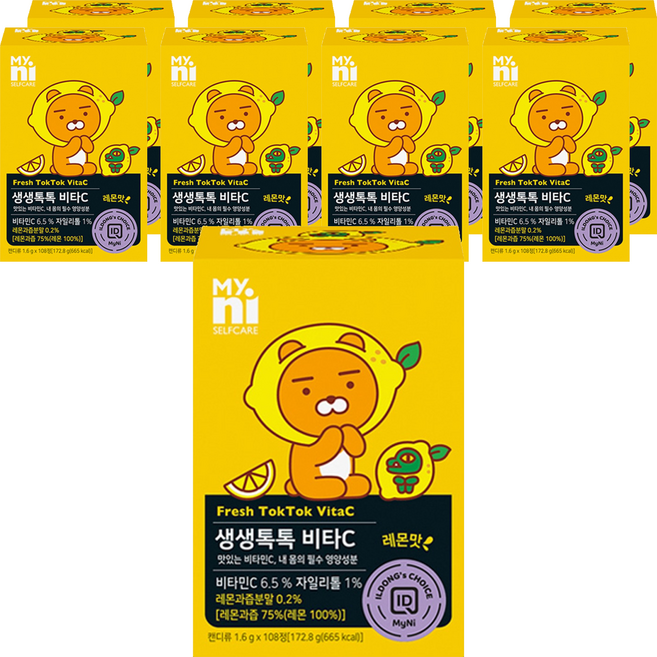 Myni 鮮活啵啵 維他命C, 108錠, 9個