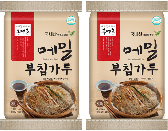 봉평촌 메밀 부침가루, 800g, 2개