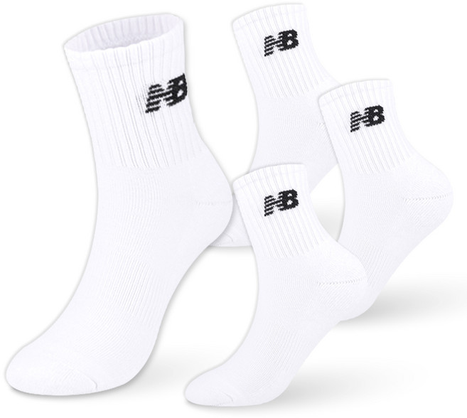 New Balance 標準緩衝中筒襪 4入組 NBCSDMDS