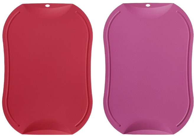 도블레 칼집 안나는 도마 2종 세트, 핫핑크, 인디핑크