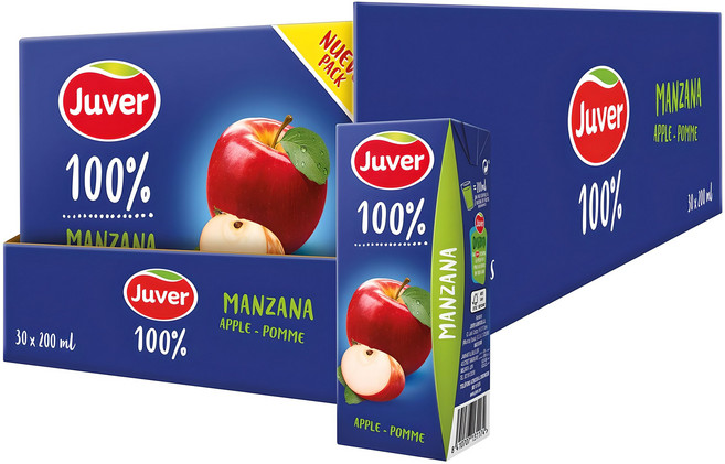 후버 사과주스, 200ml, 30개