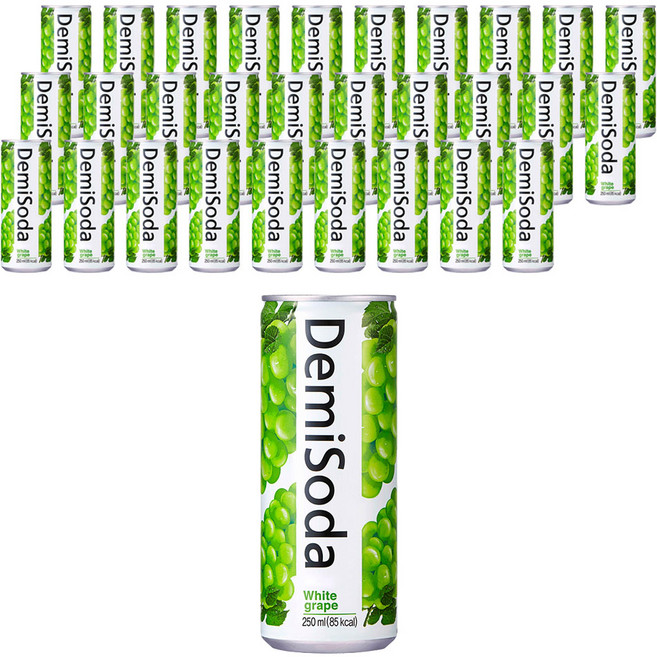 데미소다 청포도, 250ml, 30개