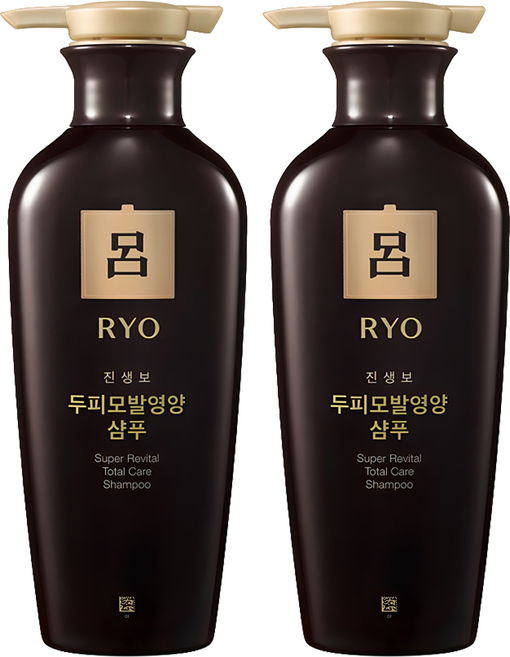 려 진생보 두피모발영양 샴푸, 400ml, 2개
