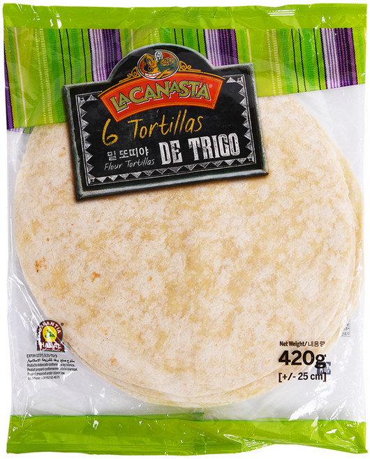 라카나스타 밀 또띠야 25cm, 420g, 1개