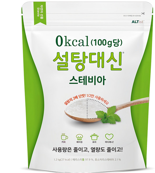 설탕대신 스테비아, 1.2kg, 1개