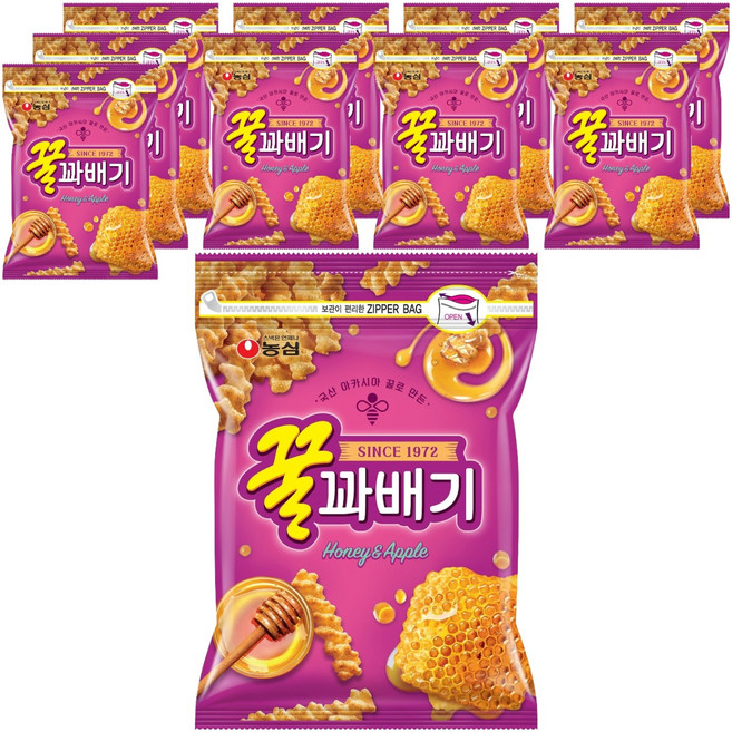 꿀꽈배기, 300g, 10개
