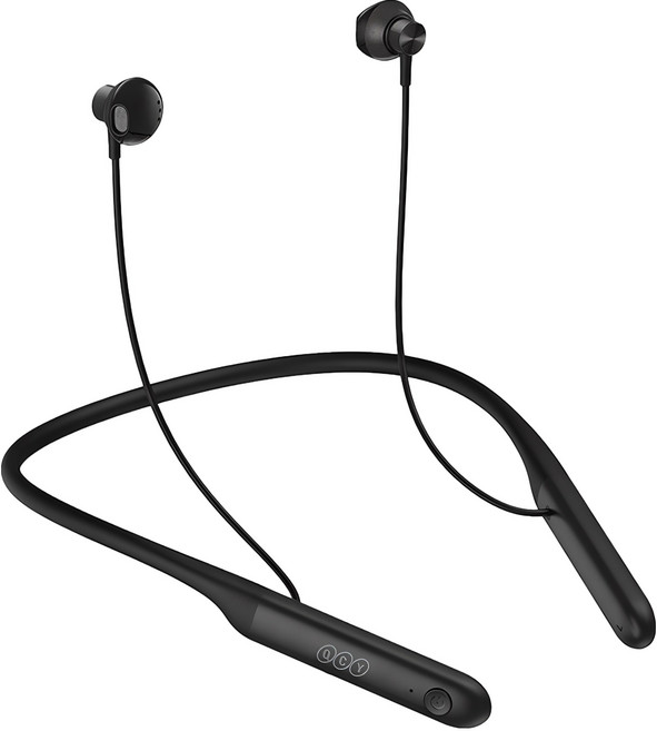 QCY 넥밴드 블루투스 이어폰, QCY-C1 OPEN, 블랙