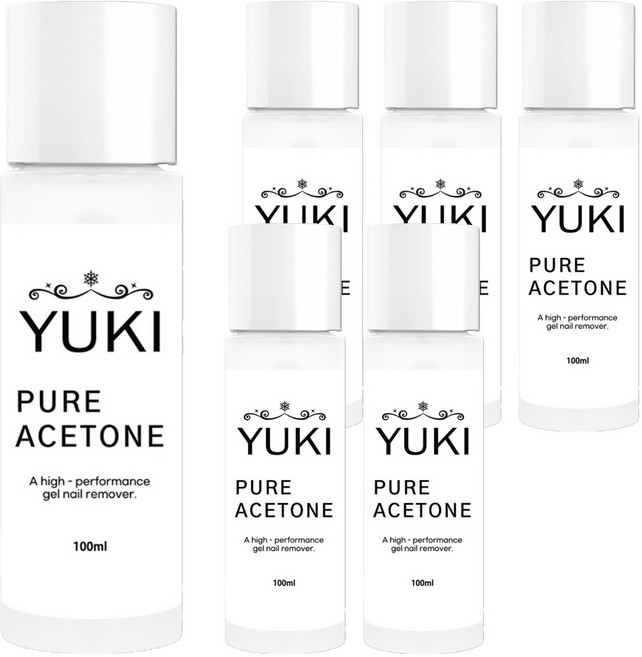 유키 퓨어 아세톤, 100ml, 6개