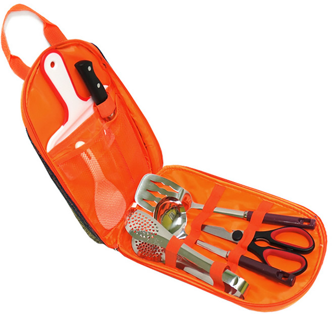 헬로우캠핑 키친 툴 조리도구 8종 세트, 혼합색상, 1세트