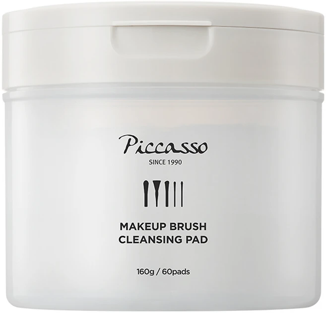 피카소 메이크업 브러쉬 클렌징 패드 60p, 160g, 1개 - 쿠팡