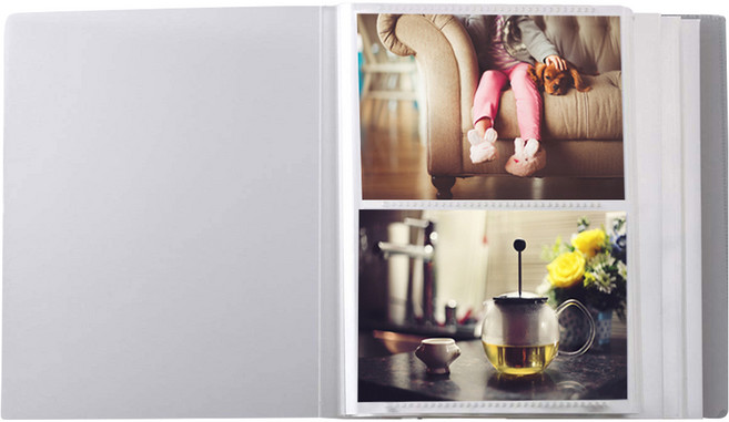 문구백서 무지 포켓앨범 4 x 6, 화이트, 264매