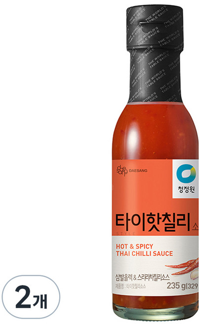 청정원 타이 핫 칠리 소스, 235g, 2개