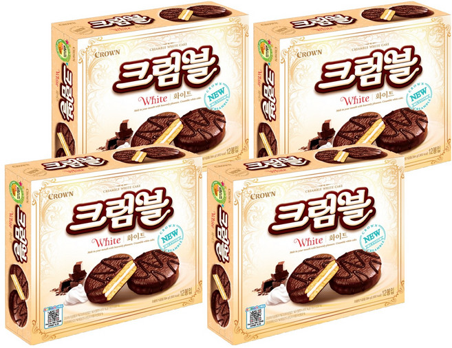 [크라운] 크림블 화이트, 384g, 4개