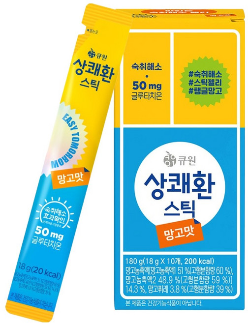 상쾌환 스틱 망고맛, 180g, 1개