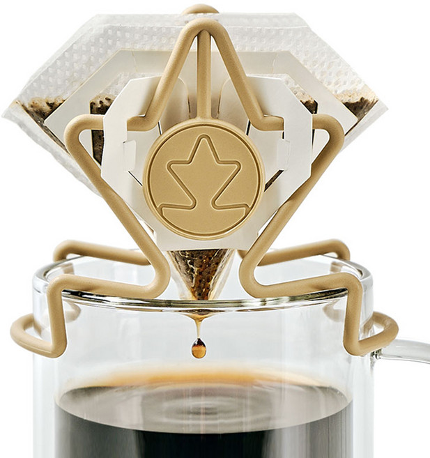 빈플러스 드립백 커피 크래들 세트, 베이지, 1세트