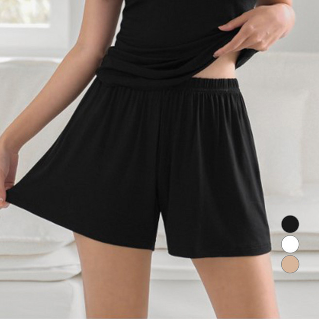 어나더디 여성용 찰랑 이지 루즈핏 통기성 3부 팬츠