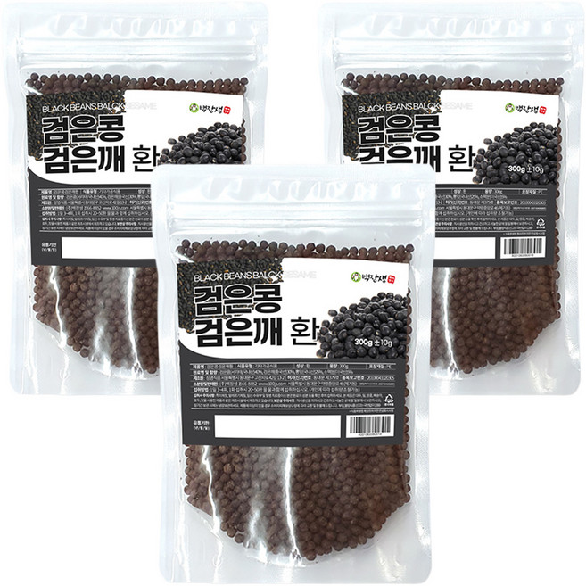백장생 검은콩 검은깨 환, 3개, 300g