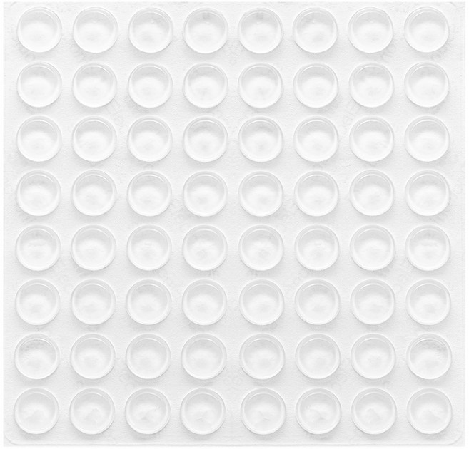 코멧 홈 공용 소음방지 충격완화 투명 범퍼 스티커 64p, 1개